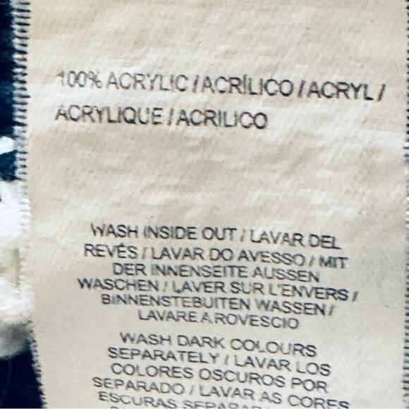 Atmosphere black white striped pullover knit high low sweater size 4 b18 - Picture 3 of 4